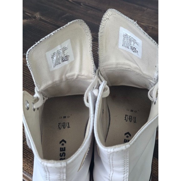 CONVERSE Chuck Taylor All Star Women's 8.5 Lift Platform Leather High-Top Shoes - Picture 5 of 16